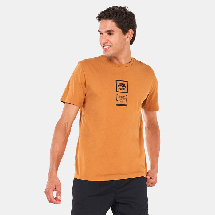 Timberland Men's Back Stack Logo Camo T-Shirt yellow Timberland Men's Back Stack Logo Camo T-Shirt yellow image number 0