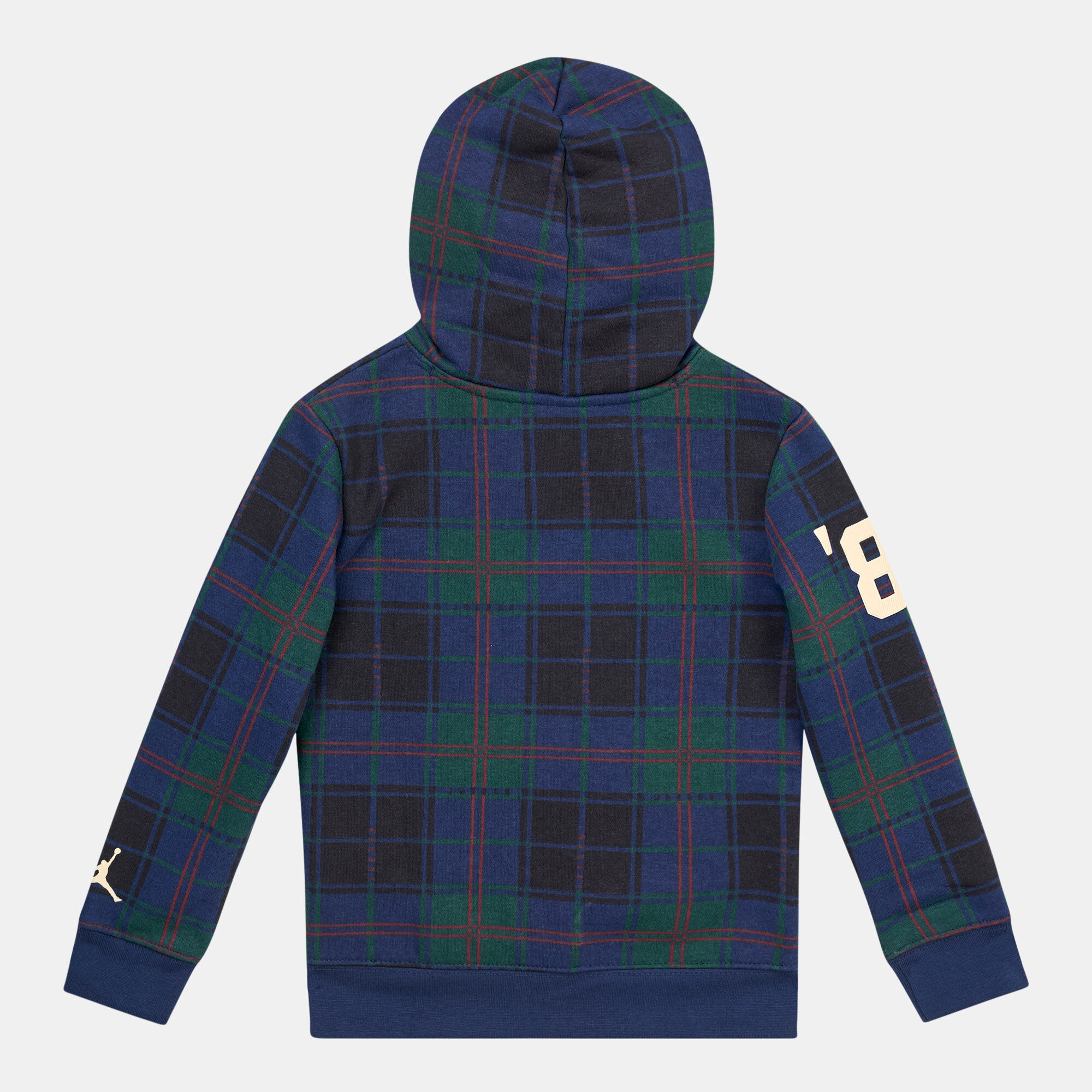 Kids Essentials Plaid Pullover Hoodie Blue Jordan in Qatar SSS
