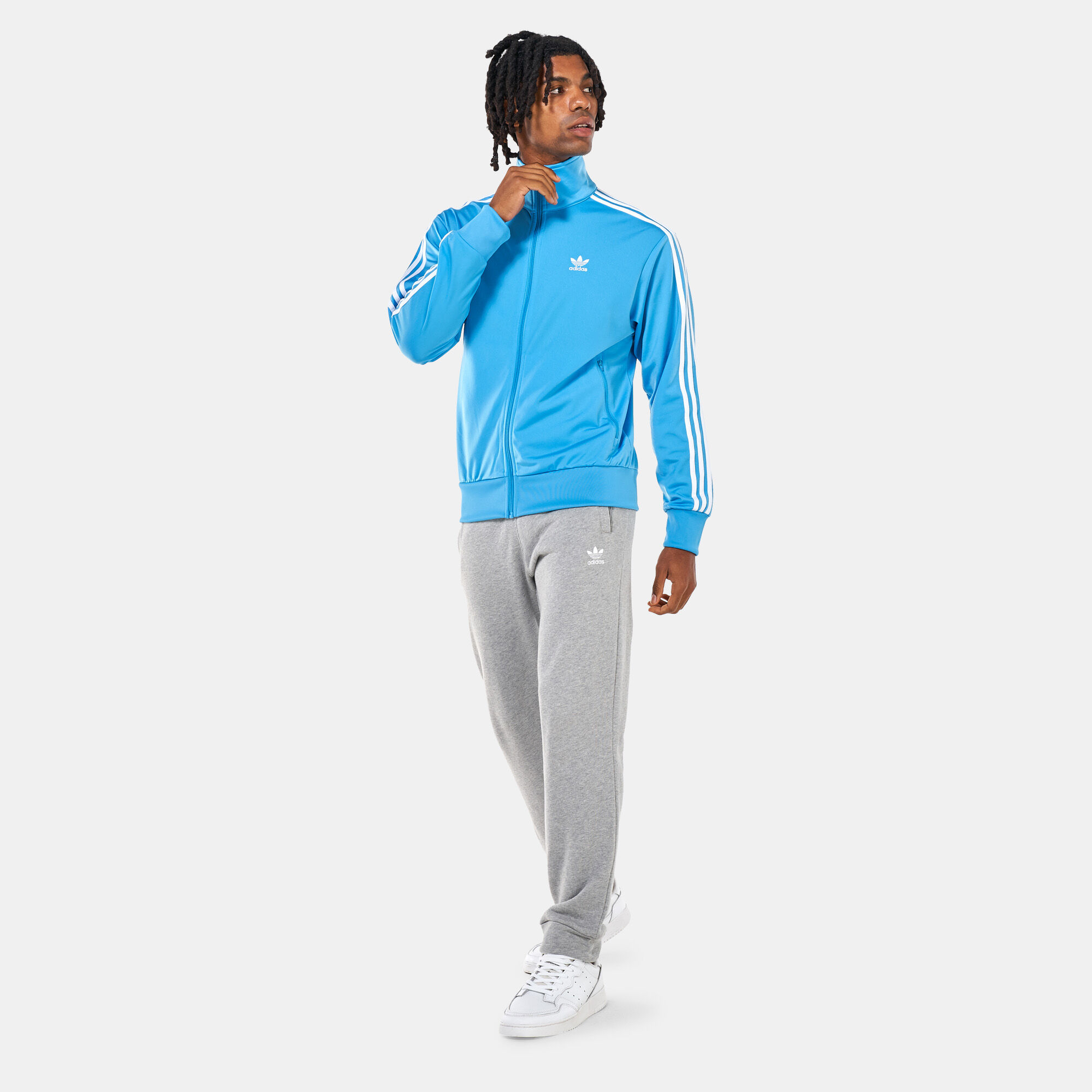 Adidas firebird track jacket blue outlet