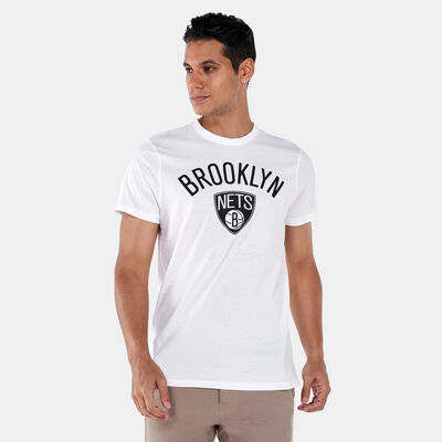 New Era Men's Brooklyn Nets Team Logo T-Shirt White