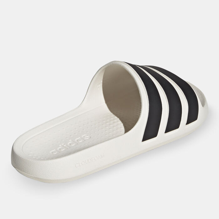 adidas Men's Adilette Flow Slides White adidas Men's Adilette Flow Slides White image number 2