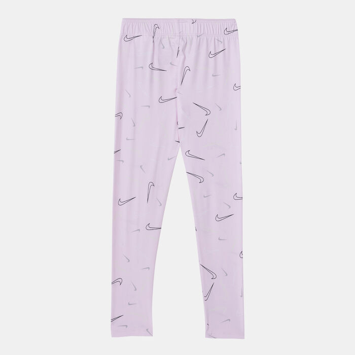Nike Kids' Swoosh Leggings Pink Nike Kids' Swoosh Leggings Pink image number 1