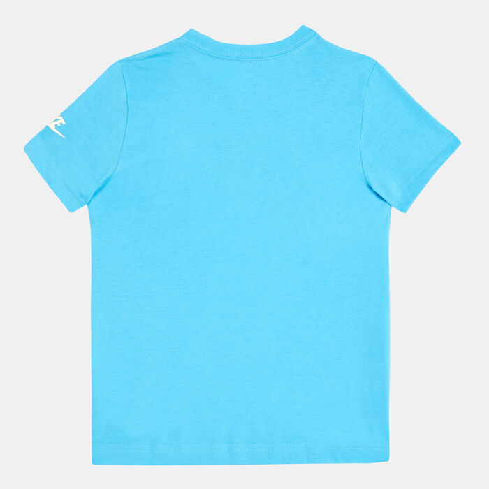 Nike Kids' Stripe Scape Futura T-Shirt (Younger Kids) Blue Nike Kids' Stripe Scape Futura T-Shirt (Younger Kids) Blue image number 1