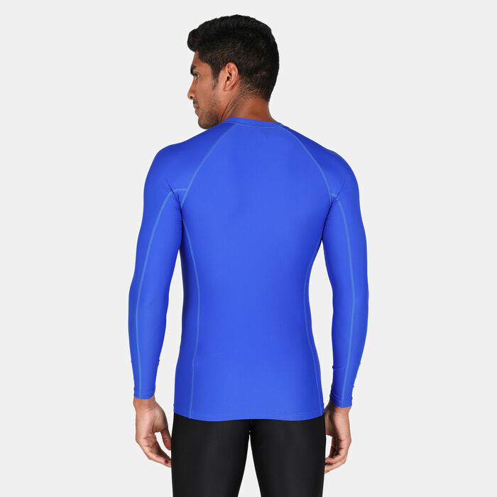Speedo Men's Essential Rashguard Swimming T-Shirt Blue image number 1