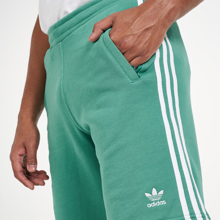 adidas Men's 3-Stripes Shorts Green adidas Men's 3-Stripes Shorts Green image number 3