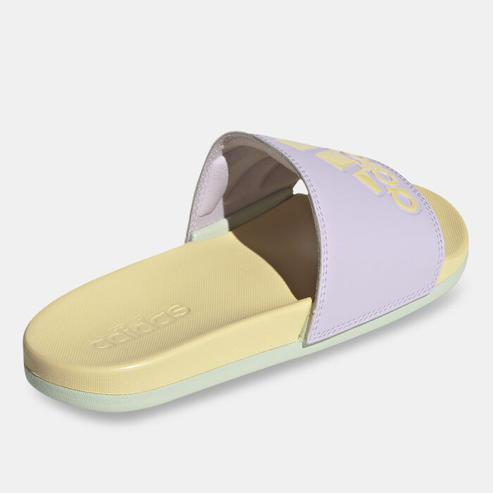 adidas Women's Adilette Comfort Slides Purple adidas Women's Adilette Comfort Slides Purple image number 2