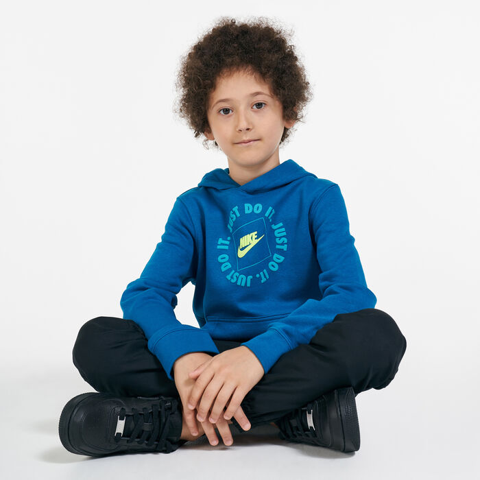 Nike Kids' Sportswear Just Do It Hoodie (Older Kids) Green Nike Kids' Sportswear Just Do It Hoodie (Older Kids) Green image number 2