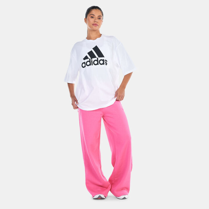 adidas Women's Essentials Big Logo Boyfriend T-Shirt Black image number 2