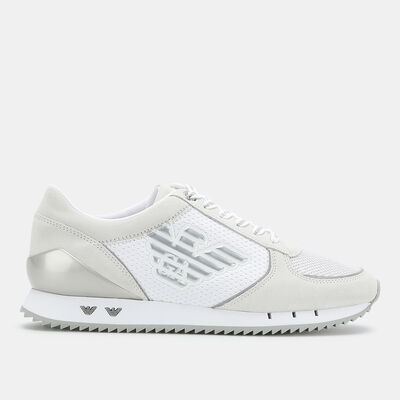 EA7 Emporio Armani Women's Logo Patch Low-Top Shoe White EA7 Emporio Armani Women's Logo Patch Low-Top Shoe White