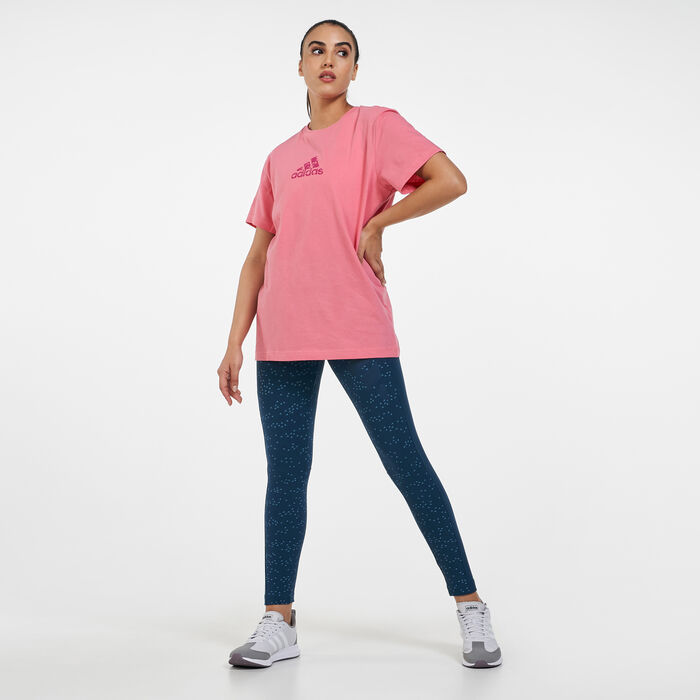 adidas Women's Badge of Sport T-Shirt Pink adidas Women's Badge of Sport T-Shirt Pink image number 2