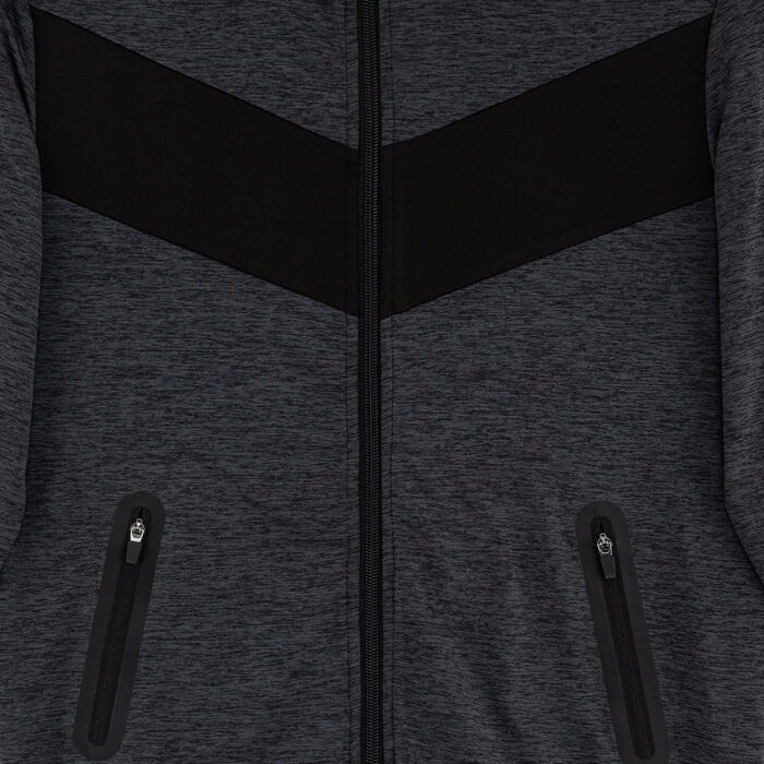 Sun and Sand Sports Kids' Colourblock Bomber Jacket Grey image number 2