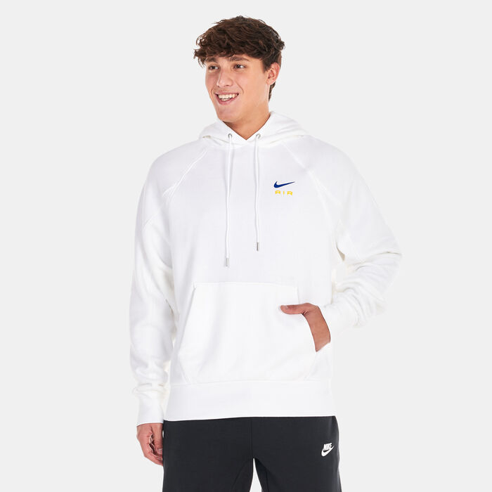 Nike Men's Air French Terry Pullover Hoodie White image number 0