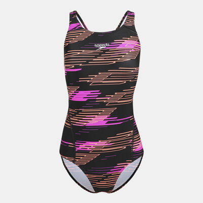 Speedo Women's Allover Recordbreaker Swimsuit Black