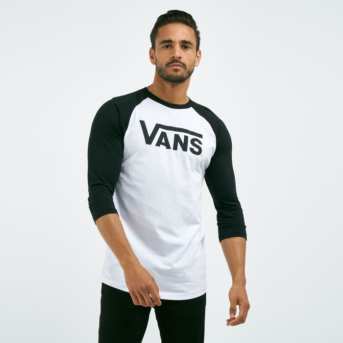 Vans Men's Classic Raglan T-Shirt White image number 0