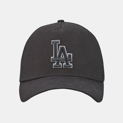 New Era Men's MLB Los Angeles Dodgers T A-Frame Trucker Cap Black
