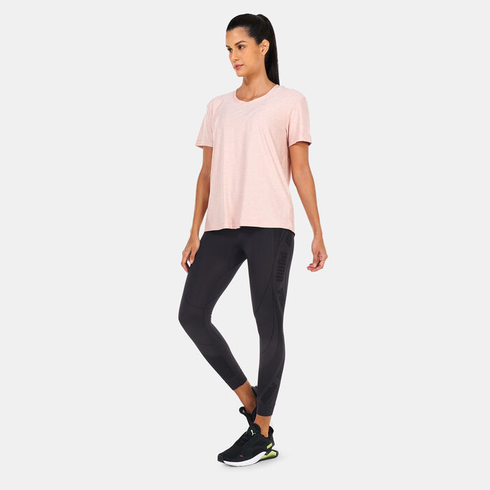 PUMA Women's Studio Trend Training T-Shirt Pink PUMA Women's Studio Trend Training T-Shirt Pink image number 2