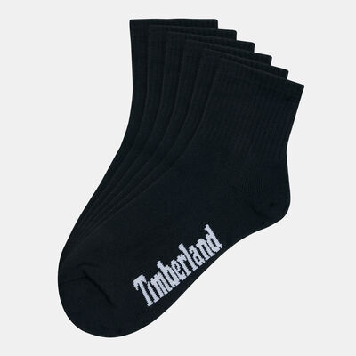 Timberland Men's Core Sport Quarter Socks (3 Pack) Black