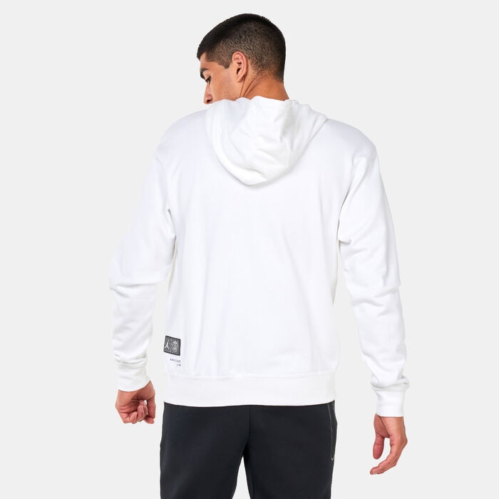 Jordan Men's Paris Saint-Germain Full-Zip Hoodie White Jordan Men's Paris Saint-Germain Full-Zip Hoodie White image number 1