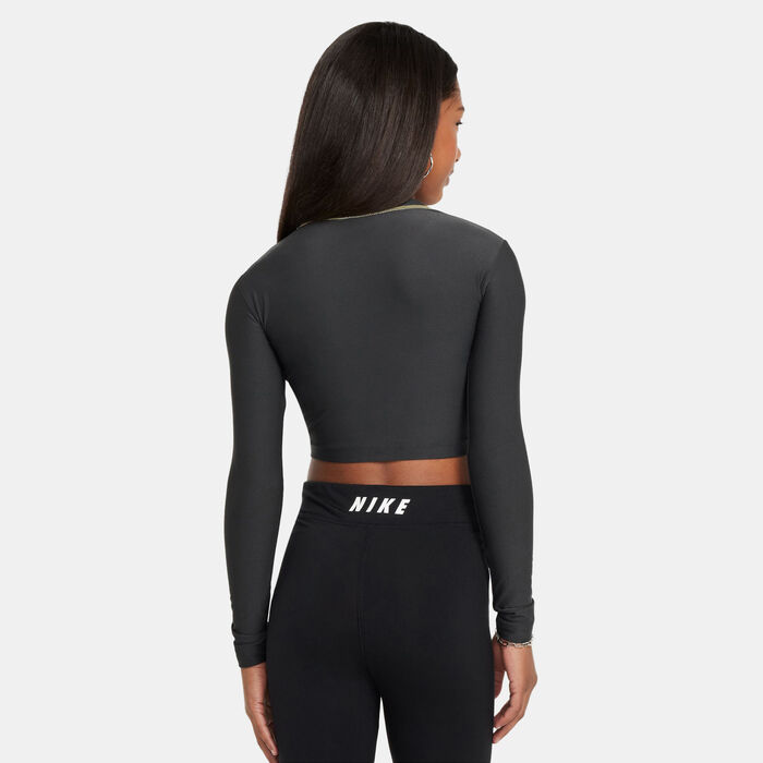 Nike Kids' Sportswear Crop Top Grey Nike Kids' Sportswear Crop Top Grey image number 1