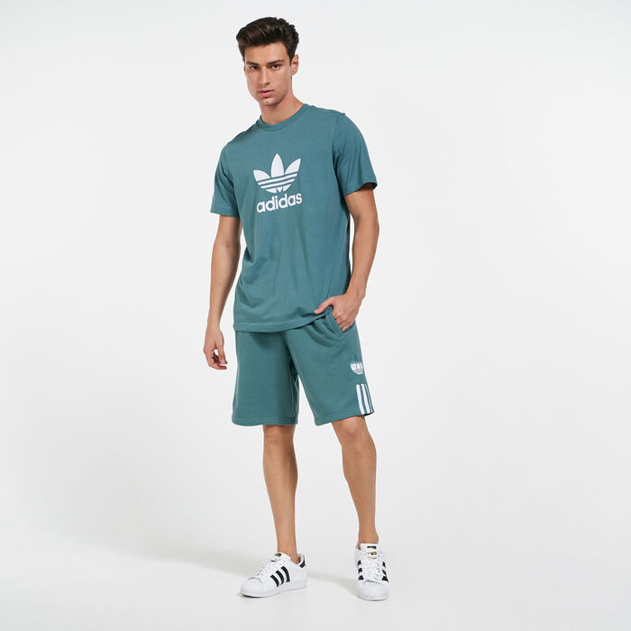 adidas Originals Men's Adicolor 3D Trefoil Ombré Shorts Green adidas Originals Men's Adicolor 3D Trefoil Ombré Shorts Green image number 2