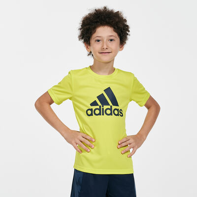 adidas Kids' Designed To Move Big Logo T-Shirt yellow