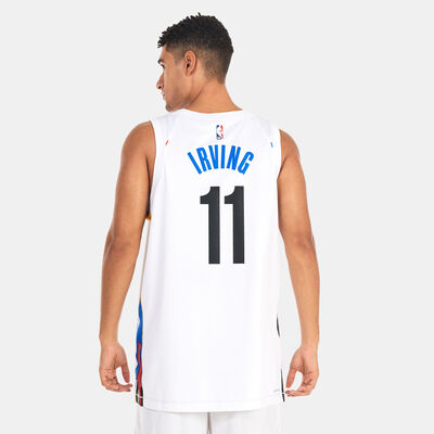 Nike Men's Dri-FIT NBA Swingman Kyrie Irving Brooklyn Nets City Edition Jersey White