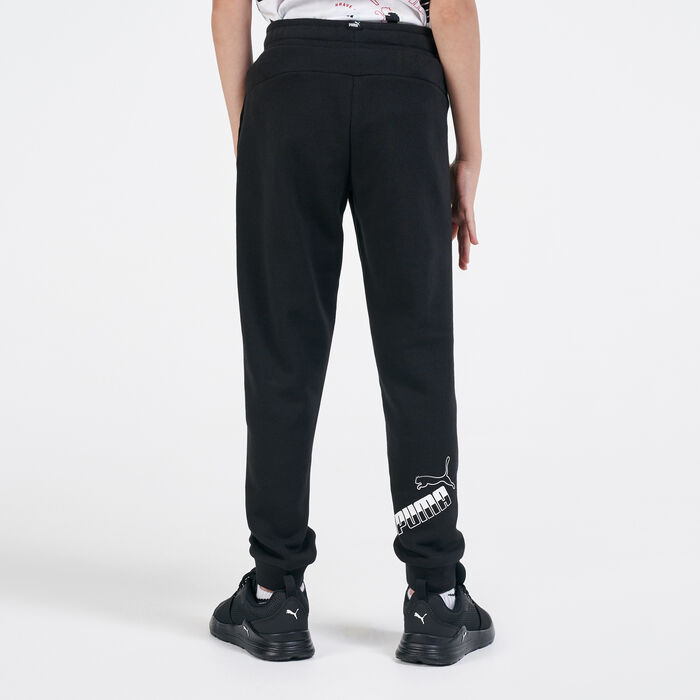 PUMA Kids' Amplified Big Logo Pants Black PUMA Kids' Amplified Big Logo Pants Black image number 1