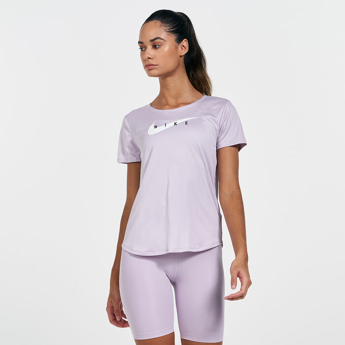 Nike Women's Swoosh Run T-Shirt Ivory Nike Women's Swoosh Run T-Shirt Ivory image number 0
