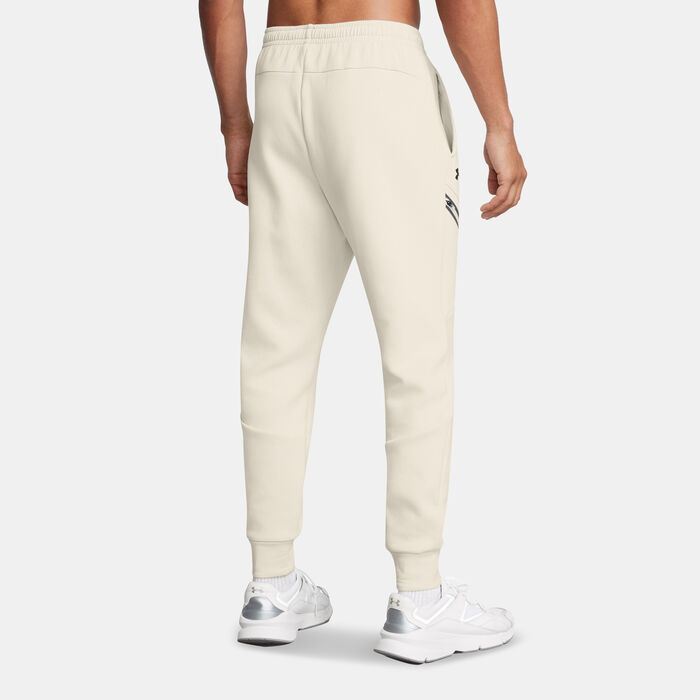 Under Armour Men's Unstoppable Fleece Joggers White Under Armour Men's Unstoppable Fleece Joggers White image number 1