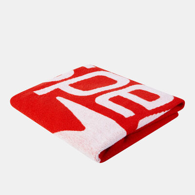 Speedo Logo Beach Towel Red Speedo Logo Beach Towel Red