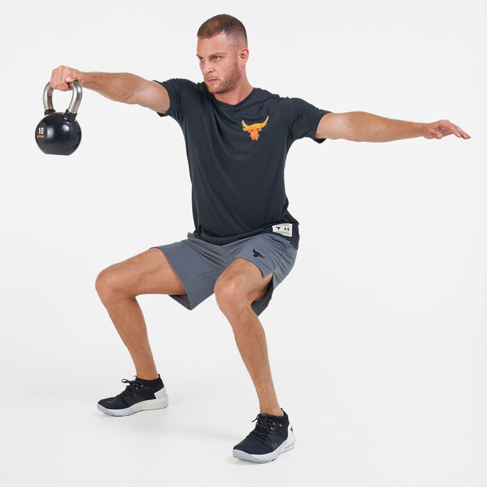 Under Armour Men's Project Rock Iron Tour T-Shirt Black Under Armour Men's Project Rock Iron Tour T-Shirt Black image number 2