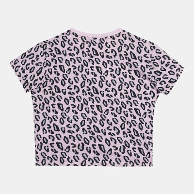 PUMA Kids' Classics Summer Roar All Over Print T-Shirt Pink