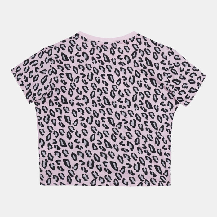 PUMA Kids' Classics Summer Roar All Over Print T-Shirt Pink image number 1