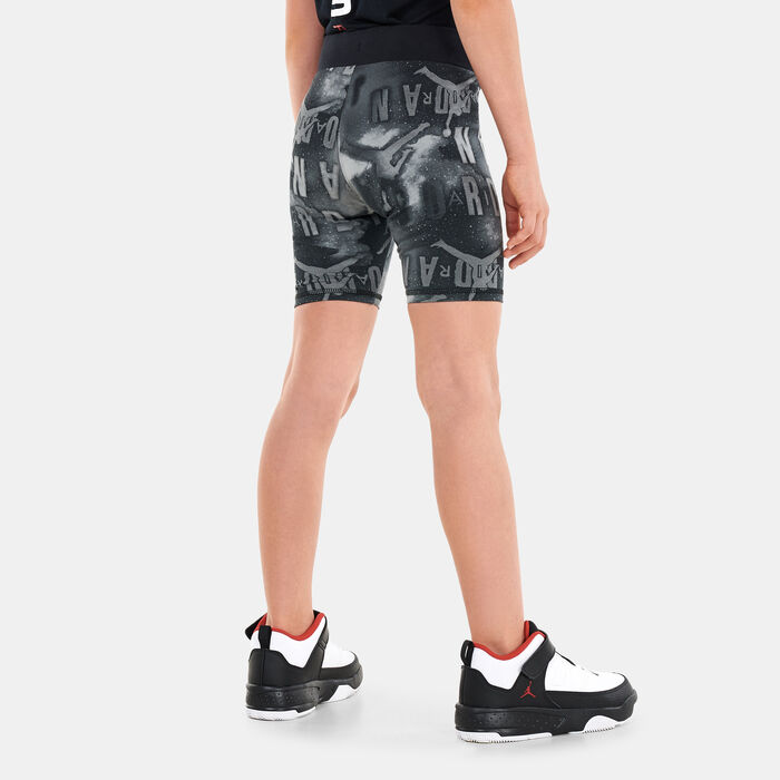 Jordan Kids' Essentials Printed Bike Shorts (Older Kids) Black Jordan Kids' Essentials Printed Bike Shorts (Older Kids) Black image number 1