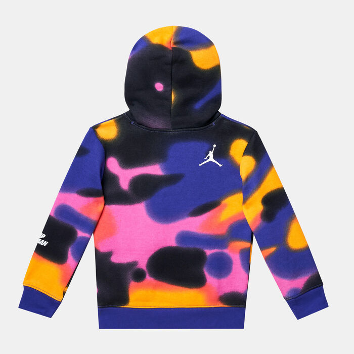 Jordan Kids' MJ MVP Printed Fleece Hoodie (Younger Kids) Purple image number 1