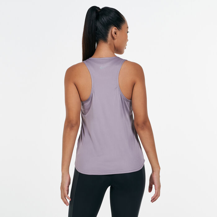Nike Women's Swoosh Run Tank Top Grey Nike Women's Swoosh Run Tank Top Grey image number 1