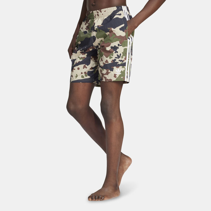 adidas Men's Camo Printed Swimming Shorts Black image number 0