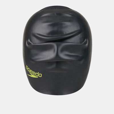 Speedo Kids' Long Hair Swim Cap Black