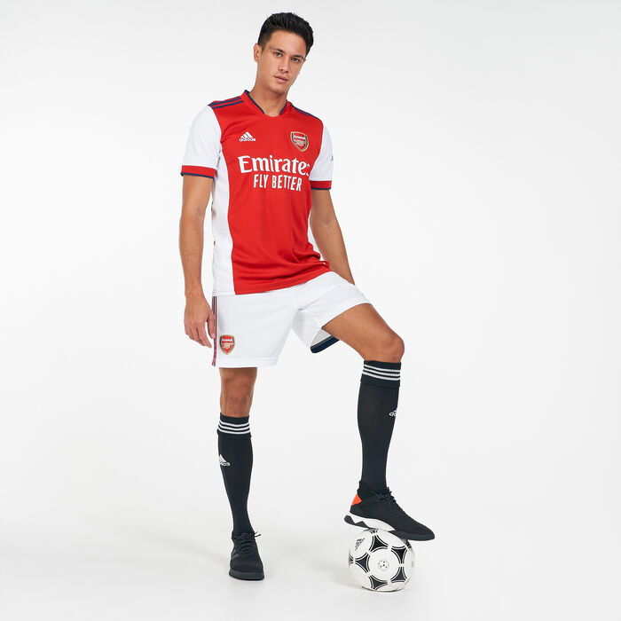 adidas Men's Arsenal Home Shorts - 2021/22 White adidas Men's Arsenal Home Shorts - 2021/22 White image number 2
