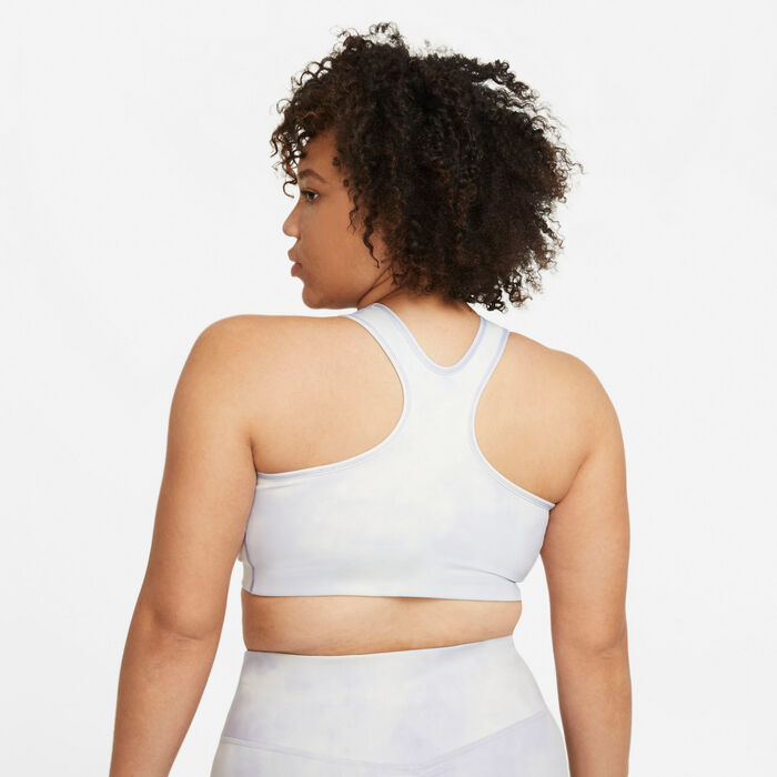 Nike Women's Swoosh Icon Clash Sports Bra Purple Nike Women's Swoosh Icon Clash Sports Bra Purple image number 1