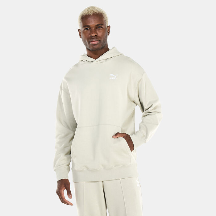 PUMA Men's Classics Relaxed Hoodie Beige PUMA Men's Classics Relaxed Hoodie Beige image number 0