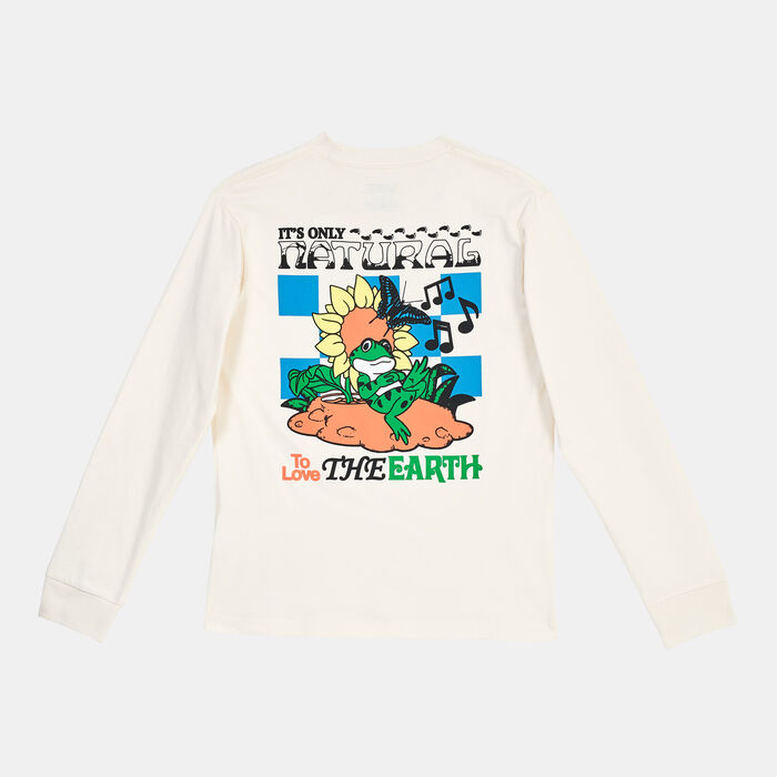 Vans Kids' Eco Positivity Long Sleeve T-Shirt (Older Kids) White Vans Kids' Eco Positivity Long Sleeve T-Shirt (Older Kids) White image number 1