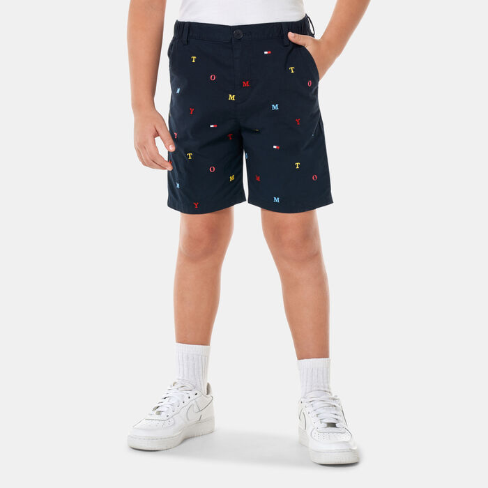 Tommy Hilfiger Kids' Letter Embroidery Chino Shorts (Older Kids) Blue Tommy Hilfiger Kids' Letter Embroidery Chino Shorts (Older Kids) Blue image number 0