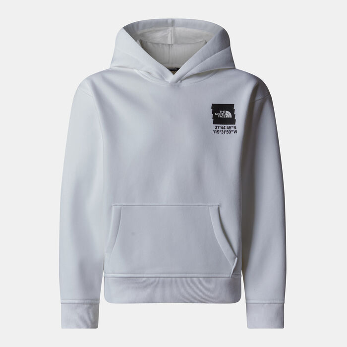 The North Face Kids' Coordinates Graphic Hoodie White The North Face Kids' Coordinates Graphic Hoodie White image number 0
