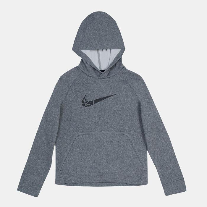 Nike Kids' Therma-FIT Basketball Hoodie (Older Kids) Grey Nike Kids' Therma-FIT Basketball Hoodie (Older Kids) Grey image number 0