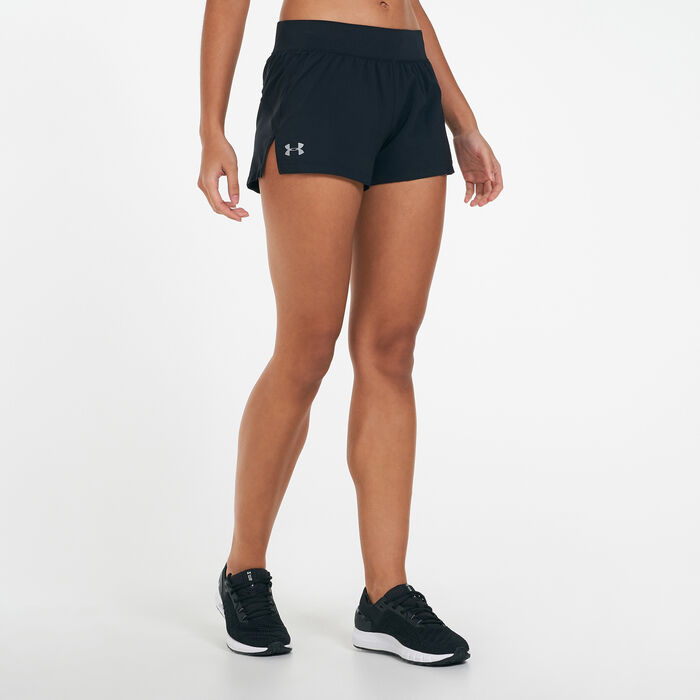 Under Armour Women's Launch SW ''Go All Day'' 3-Inch Shorts Black Under Armour Women's Launch SW ''Go All Day'' 3-Inch Shorts Black image number 0