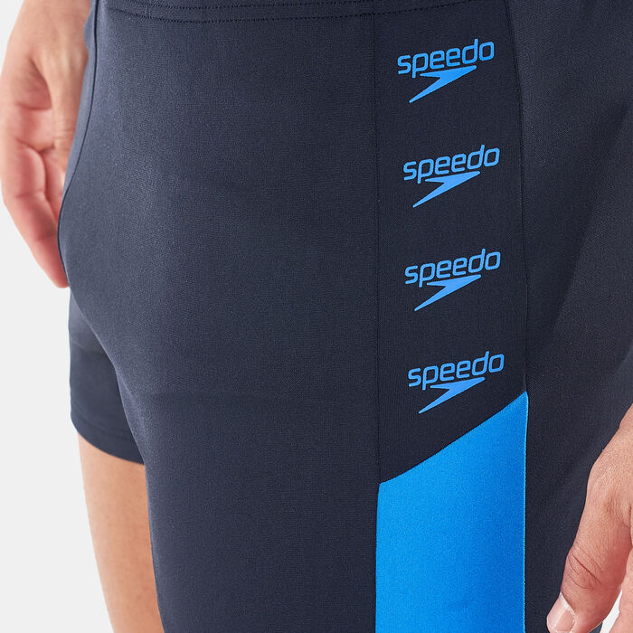 Speedo Men's Boom Logo Splice Aquashorts Blue Speedo Men's Boom Logo Splice Aquashorts Blue image number 2
