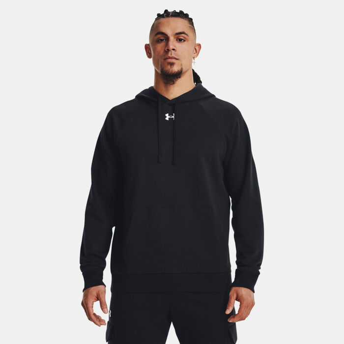Under Armour Men's UA Rival Fleece Hoodie Black Under Armour Men's UA Rival Fleece Hoodie Black image number 0