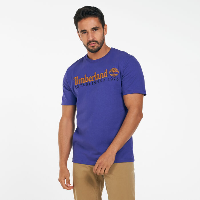 Timberland Men's Outdoor Heritage Est.1973 T-Shirt Blue Timberland Men's Outdoor Heritage Est.1973 T-Shirt Blue image number 0