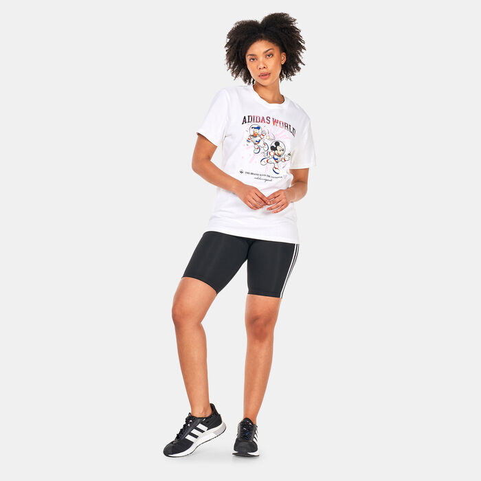 adidas Originals Women's Disney Graphic T-Shirt White image number 2